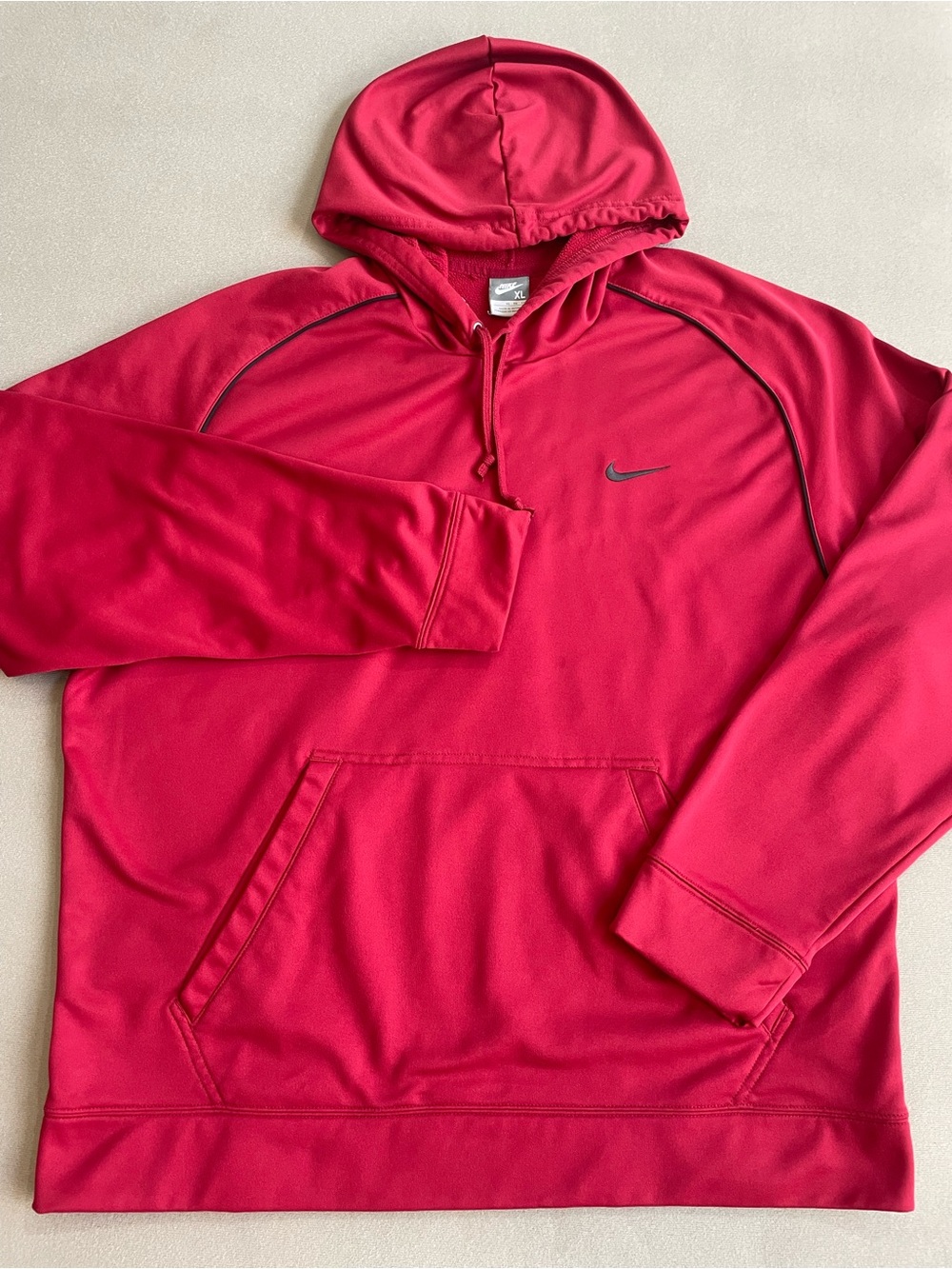 Vintage Nike Pullover Hoodie in Red Size XL